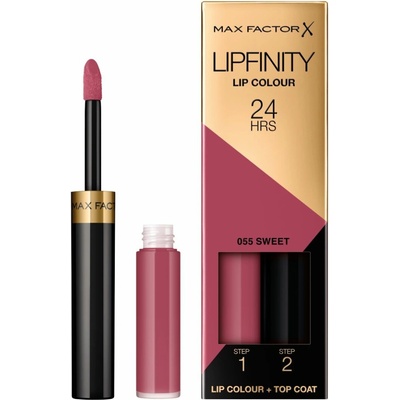 Max Factor Lipfinity Lip Colour 24H dvojfázový dlhotrvajúci rúž č,055 sweet 2,3 ml + 1,9 g