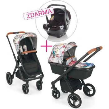 ZOPA Set židlička Inspira + novorozenecký set Berry Black