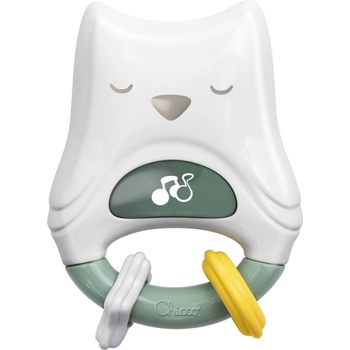 Chicco Day & Night нощна светлина с дрънкалка 2в1 Little Owl