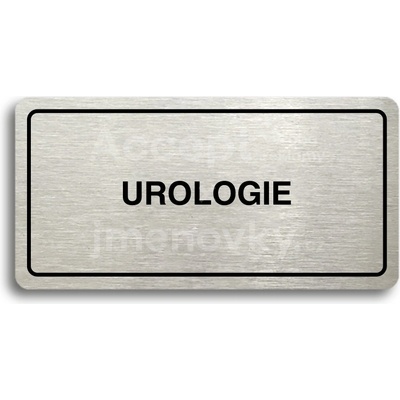 ACCEPT Piktogram UROLOGIE - stříbrná tabulka - černý tisk