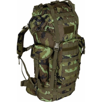 MFH bojový Molle polstrovaný + ALU výstuha flecktarn 65 l