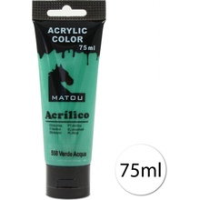 Matou 135643-23 Akrylová farba 1x75ml, 558 zelená