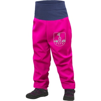 Unuo Batolecí softshellové kalhoty s fleecem Fuchsiová