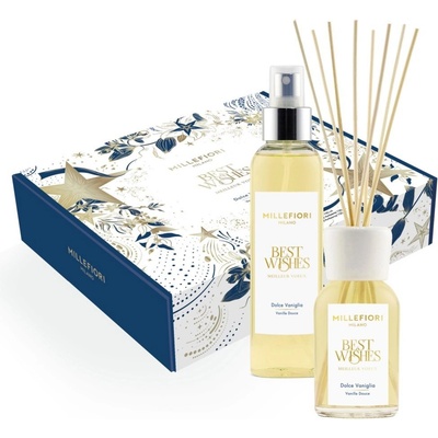 Millefiori Milano Vánoční dárková sada difuzér 100 ml a bytový sprej 150 ml Dolce Vaniglia