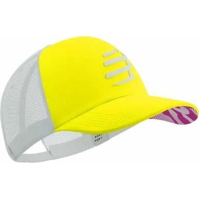 Compressport TRUCKER CAP žltábiela