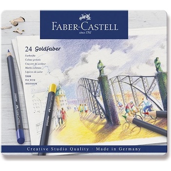 Faber-Castell 114724 Goldfaber plechová krabičk 24 ks