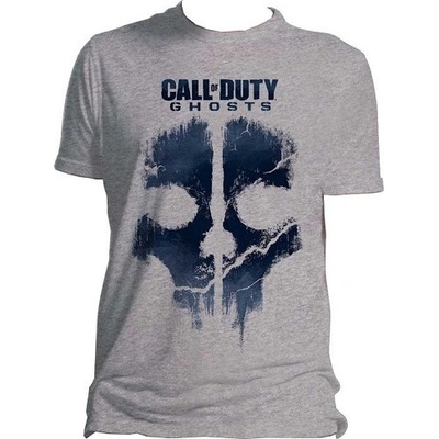 Call Of Duty Ghosts Skull Art Grey T-Shirt