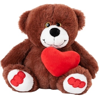 Image 1 of Амек Тойс Плюшена играчка Амек Тойс - Мече със сърце, кафяво, 19 сm (030109-3)