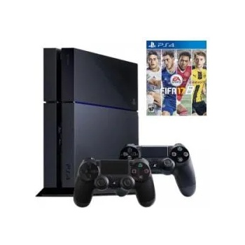 Sony PlayStation 4 Jet Black 1TB (PS4 1TB) + FIFA 17