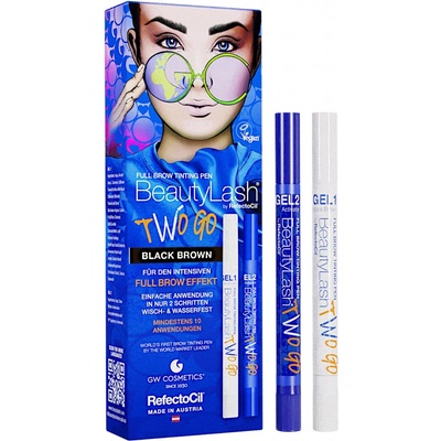 RefectoCil barva na obočí BeautyLash Two Go Black Brown Tinting Pen 1 ml – Zboží Dáma