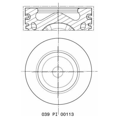 Piest MAHLE ORIGINAL 039 PI 00113 010 (039PI00113010)