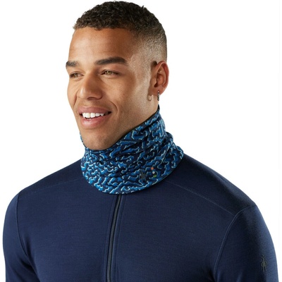 Smartwool Thermal Merino Reversible Neck Gaiter Pacific Blue Retro Line