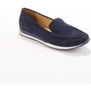 Blancheporte Mokasíny z kožené usně nám.modrá