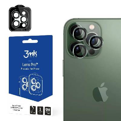 Протектор за камера 3mk Lens Protection Pro за Apple iPhone 13 Pro/13 Pro Max, зелен (3mk Lens Protection Pro Alphine green(1))