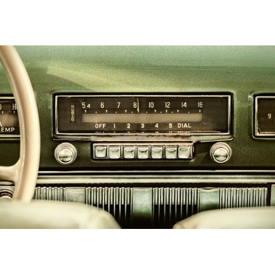 DIMEX ART Флизелинов фототапет радио в стара кола 375 x 250 см