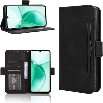 ZTE Кожен калъф Портфейл за ZTE Blade A35e- Магнитен клипс, Държач за карти и Стойка, вкл. Протектор, 5 Цвята