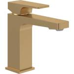 Villeroy & Boch Смесител за мивка Villeroy&Boch Architectura Square, четкано злато, с вентил Pop-Up (TVW12500100076)