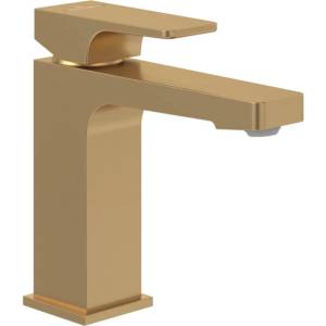 Villeroy & Boch Смесител за мивка Villeroy&Boch Architectura Square, четкано злато, с вентил Pop-Up (TVW12500100076)