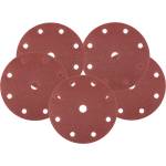 NEO TOOLS Шлифовъчни дискове 150 mm, P80, 5 бр. , с 9 отвора за 04-721 08-992 (08-992)