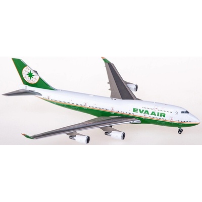 JC Wings B747-45E EVA Air 2000s Colors with Aviationtag 1:400