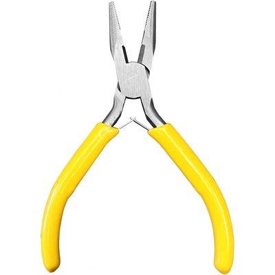 Kleště ploché špičaté vroubkované žluté 125mm – Zboží Dáma