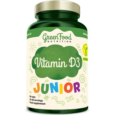 GreenFood Nutrition Junior Vitamin D3 90 kapslí