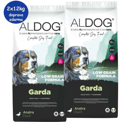 Aldog Adult Low Grain Medium Garda Duck 2 x 12 kg