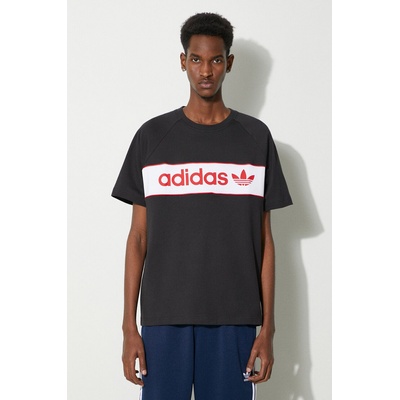 adidas Originals Памучна тениска adidas Originals Archive в черно с принт IS1404 (IS1404)