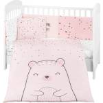 KikkaBoo Бебешки спален комплект от 6 части KikkaBoo - Bear with me, Pink, 70 х 140 cm (41101060120)