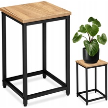 TZB Květinový stojan Loft Arben 40 cm černý/dub Craft
