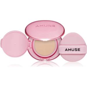AMUSE Dew Power Vegan Cushion дълготраен грим в гъбичка за освежаване и изглаждане на кожата цвят 1.5 Natural 15 гр