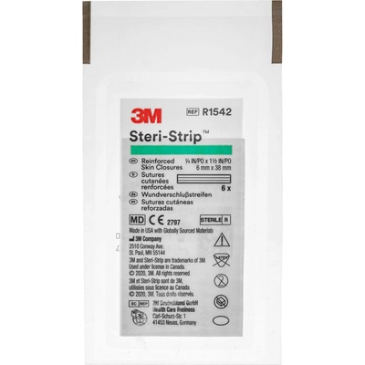 3M Steri-Strip pro uzavírání ran 6 × 38 mm – 6 ks