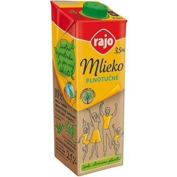 Rajo Trvanlivé mlieko plnotučné 3,5% 1 l