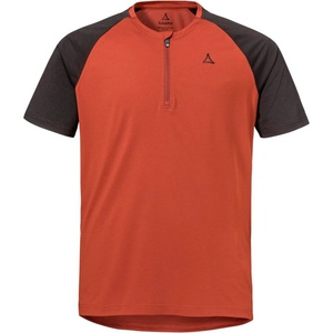 Schöffel Мъжка фланелка с къс ръкав за колоездене Schöffel Shirt Style Wetluga Cycling jersey - Dark Crabapple - размер 50 (EU) (056-3374-0413)