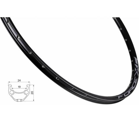 Ráfik Force XC BASIC DISC 622x19 32dier, čierny