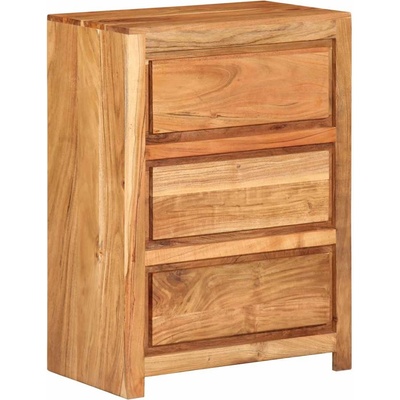 vidaXL Шкаф с чекмеджета, 55x33x75 см, акациево дърво масив (4008894)