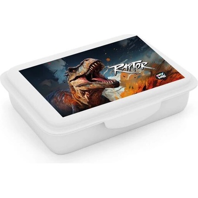 OxyBag Box na desiatu s priehradkou Dino