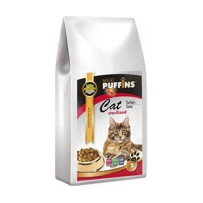 Puffins Cat Sterilised Turkey&Tuna 2 kg
