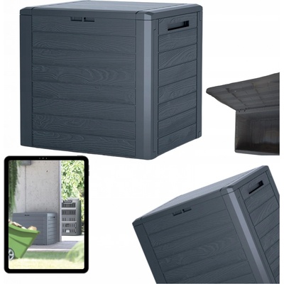 Prosperplast WOODEBOX 140L antracit – Zboží Dáma
