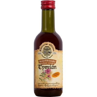 Kláštorná officína Bylinkový sirup tymián 250 ml