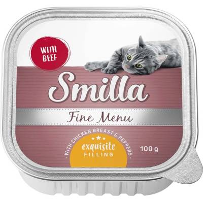 Smilla Fine Menu s náplňou hovädzie s kuracími prsiami a paprikou 8 x 100 g