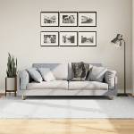 vidaXL Килим OVIEDO с къс косъм, сив, 160x230 см (375537)