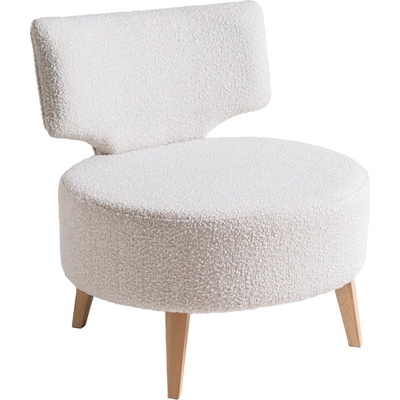 Nordic Design Full bílé látkové bouclé