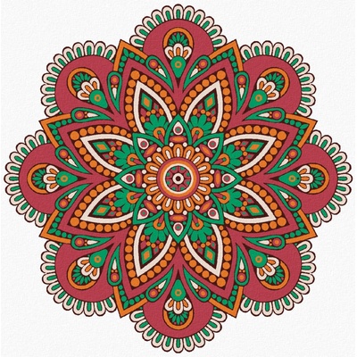 Zuty Malování podle čísel MANDALA VI