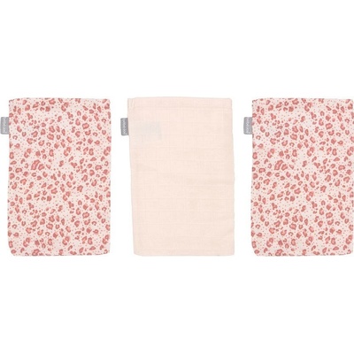 Bébé-Jou bambusové mušelínové žínky Leopard Pink 3 ks – Zboží Dáma