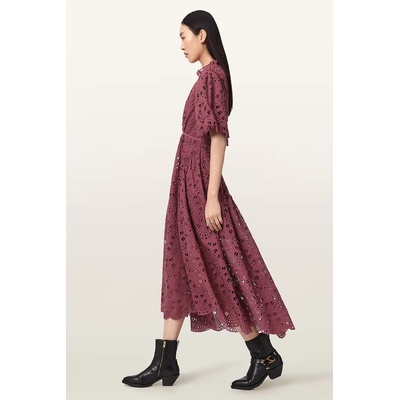 AllSaints разкроена рокля ODETTE (W001DE)