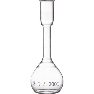Baňka odměrná podle Kohlrauscha, tř. A, drobné opotřebení, 250 ml