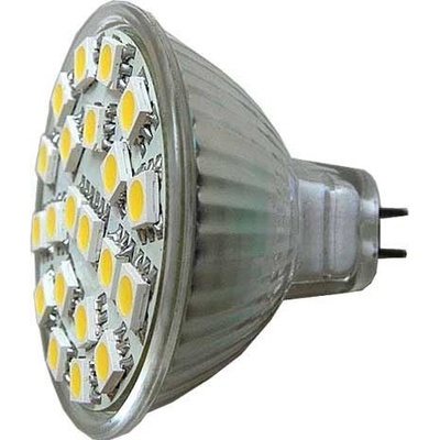 Hadex žárovka LED MR16-21xSMD5050,bílá teplá,12V