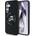 KARL LAGERFELD Силиконов калъф Double Heads And Circle MagSafe Samsung Galaxy S25 Plus черен (3666339450168)