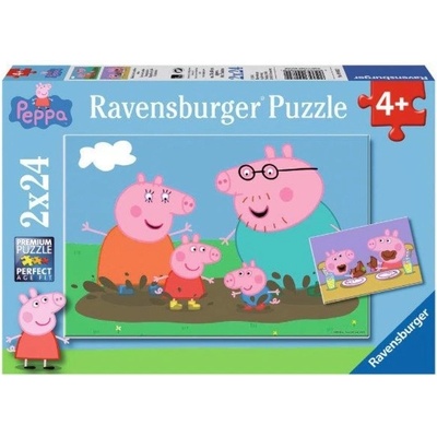 RAVENSBURGER Prasátko Pepina Šťastný rodinný život 2x24 dielov